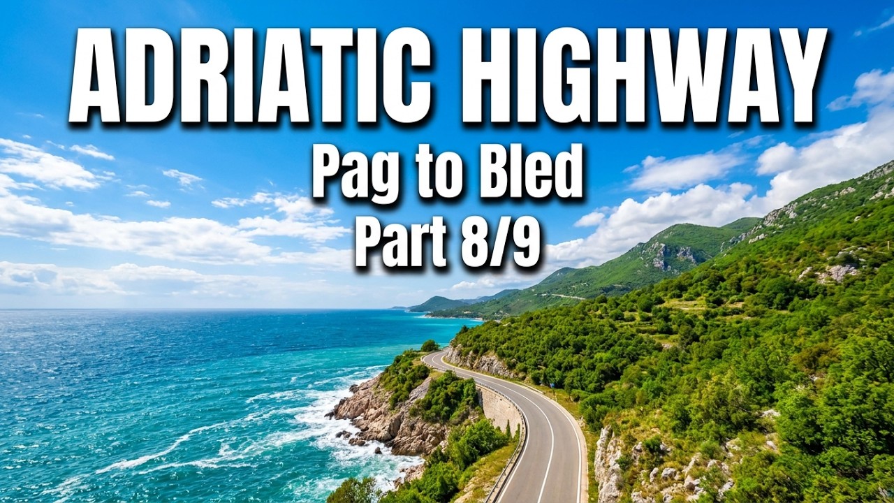 From Pag, Croatia to Bled, Slovenia - part 8/9 - relaxing drive on Adriatic Highway