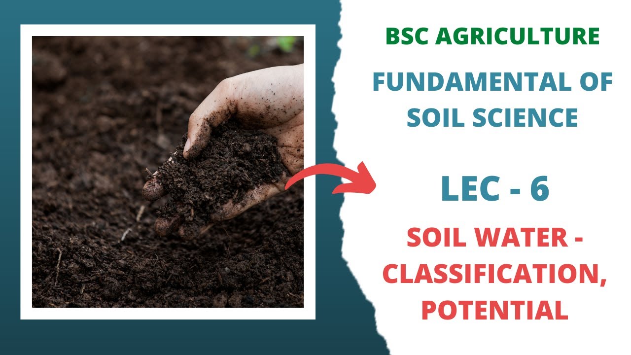 FUNDAMENTAL OF SOIL SCIENCE | Lec 6 Soil Water - Classification, Potential | Go Agro