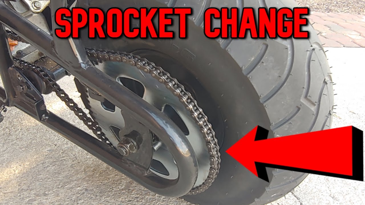 HOW-TO Install A Smaller Sprocket On Any Mini Bike!