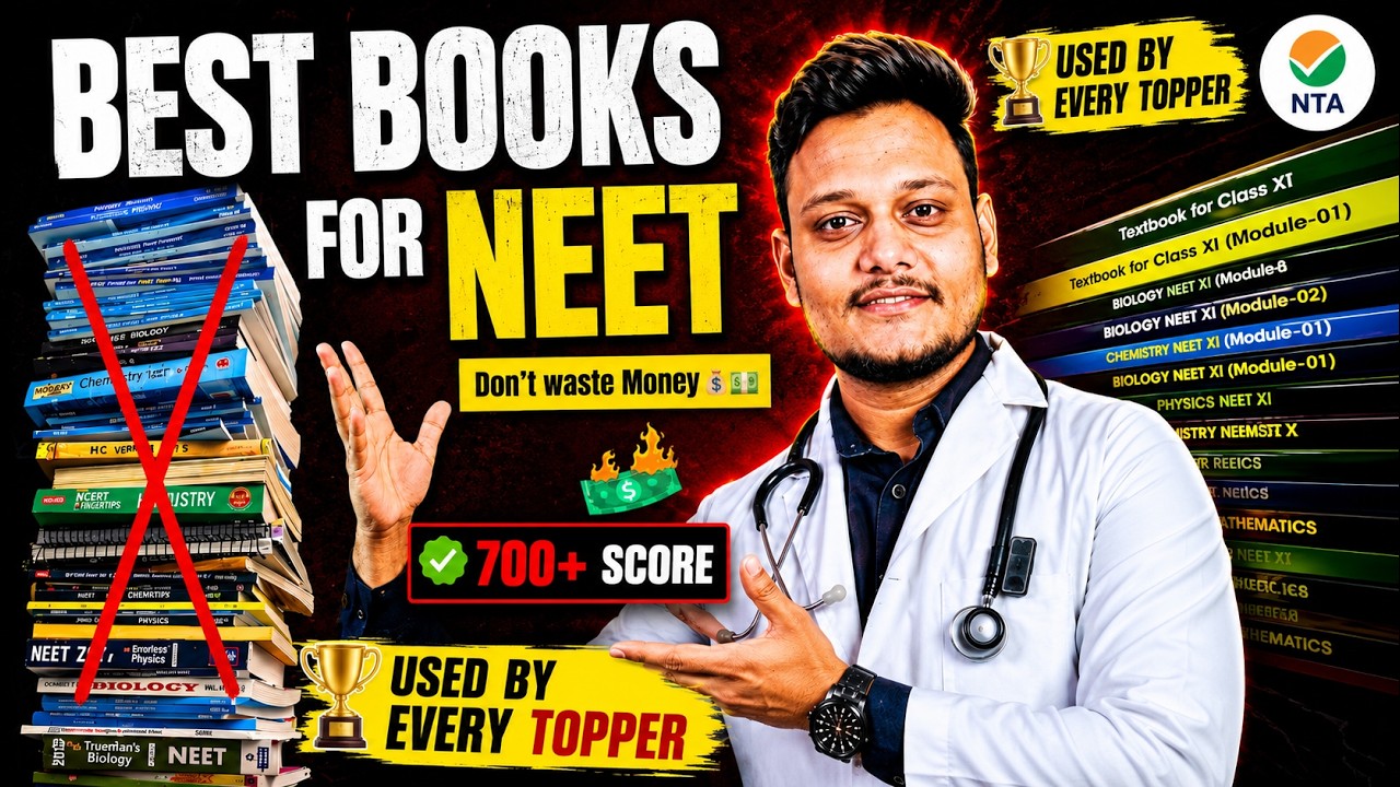 Best BOOKS for NEET 2027 to Score 700+ Marks 😱 || Used by All Toppers 😍