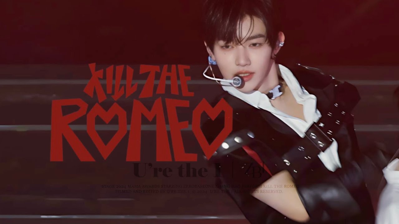 [4K] 241123 MAMA Awards ZEROBASEONE ZHANG HAO 'KILL THE ROMEO' FANCAM 제로베이스원 장하오 직캠