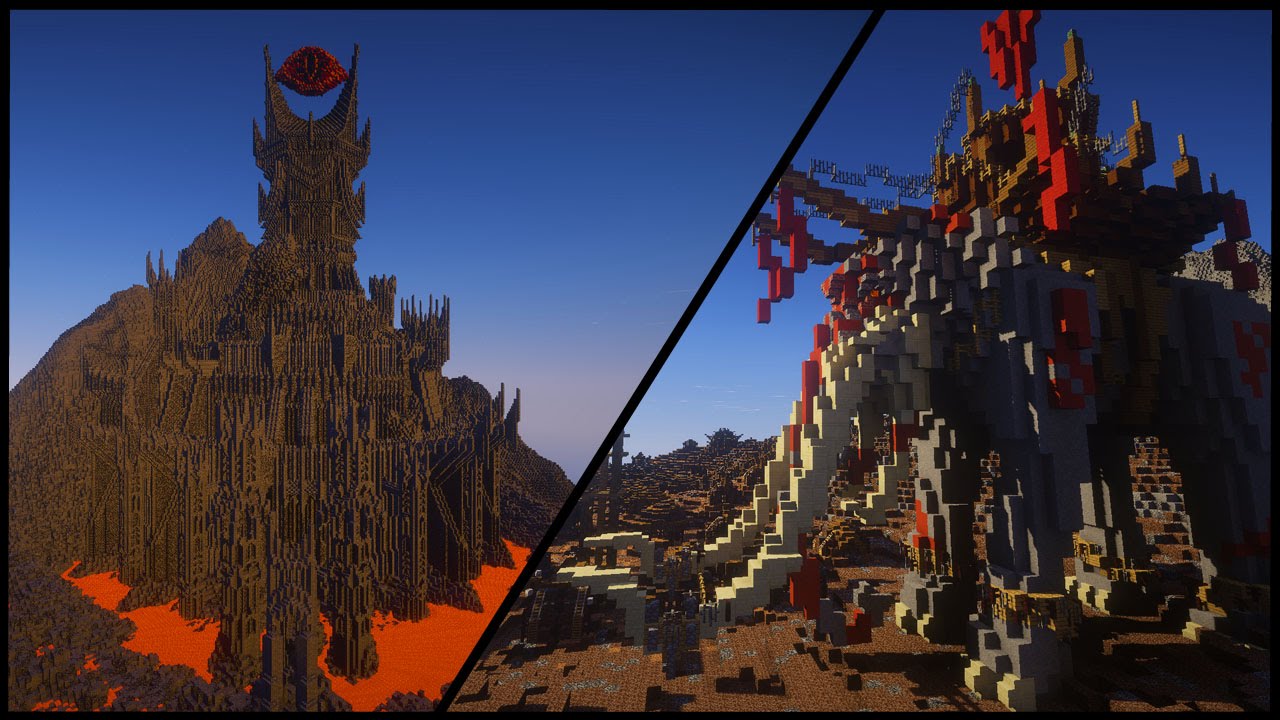 Mordor aus Herr der Ringe - Minecraft Megabuilds