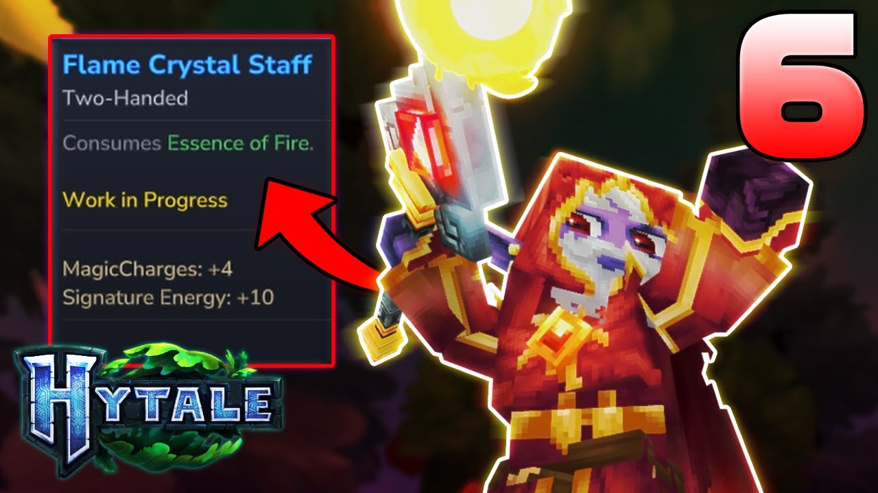 Flame Crystal Staff is OP | HYTALE Exploration [EP. 6]
