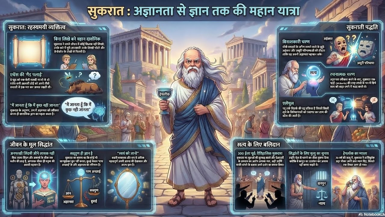 🦉सुकरात: सत्य की खोज और आत्मा की शुद्धि | Socrates ki Philosophy 