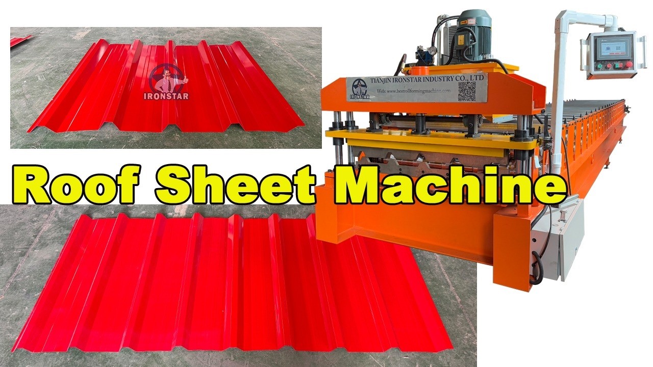 1000 roof panel roll forming machine rib height 40 for Nigeria customer