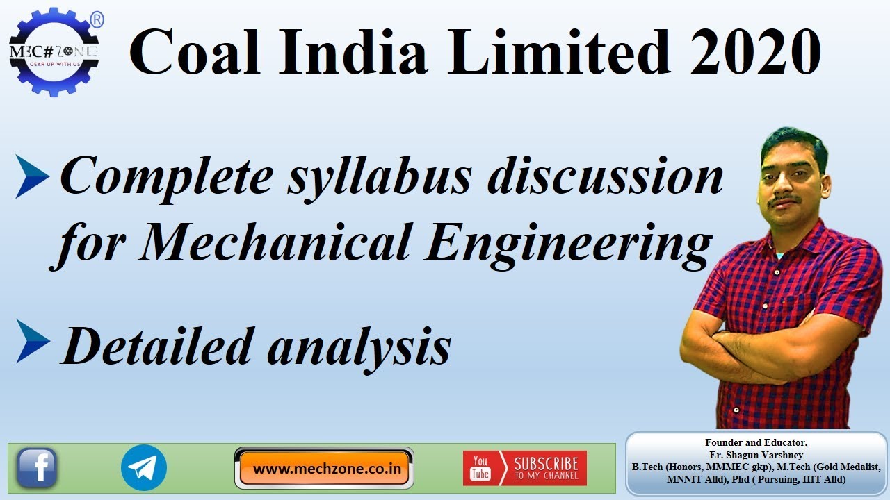 Detailed Syllabus discussion of Mechanical Engineering for CIL 2020
