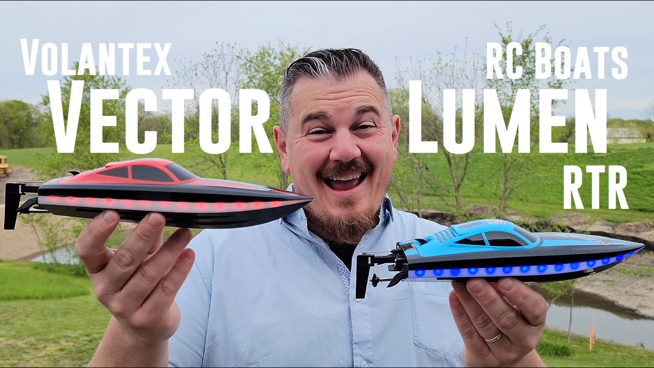 Volantex RC - Vector Lumen - RTR RC Pool Boats - Maiden Voyage on NEW Pond!!!