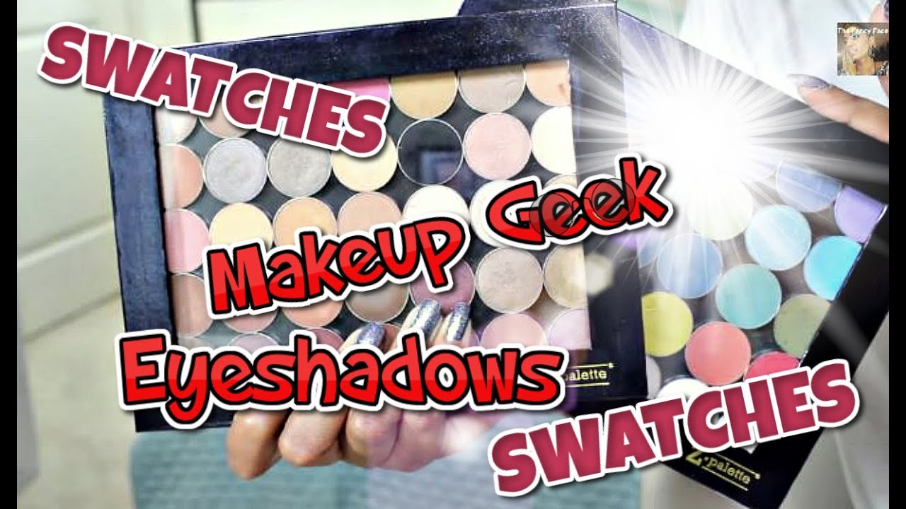 ★ SWATCH FEST ★ Makeup Geek Single Eyeshadows on Dark Skin ★ FULL COLLECTION ★