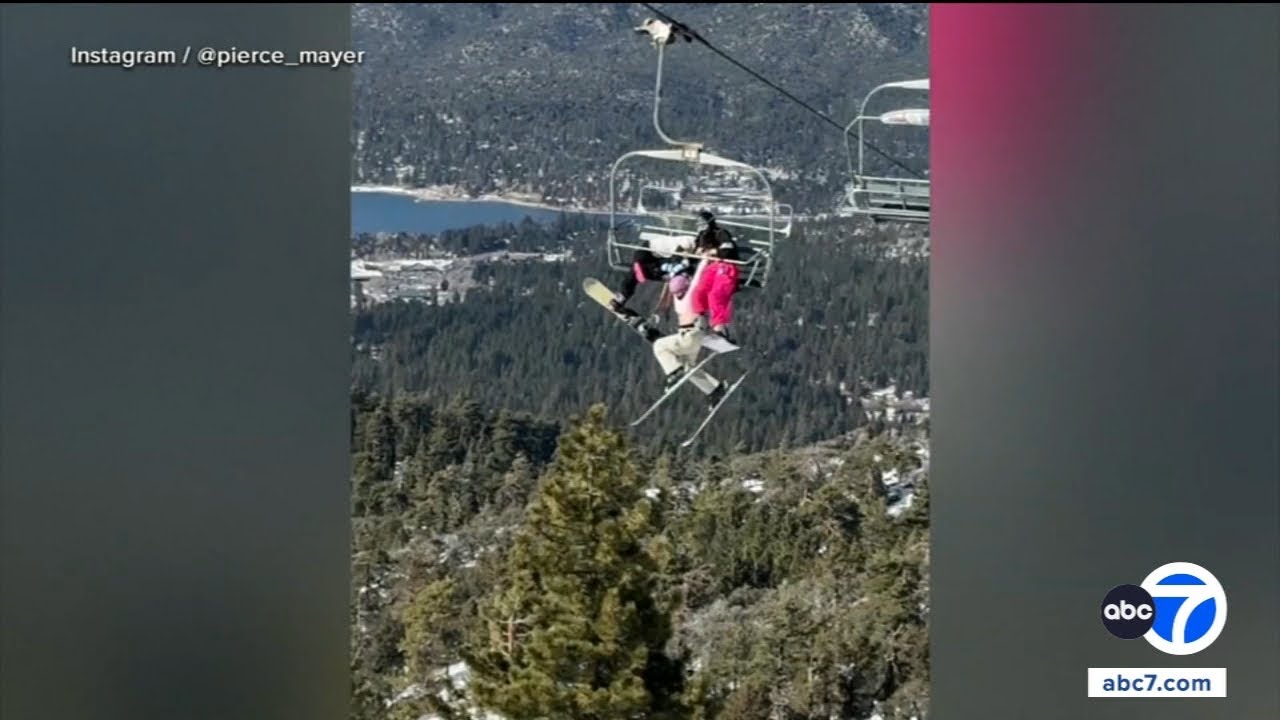 Skier describes dangling from Big Bear chair lift