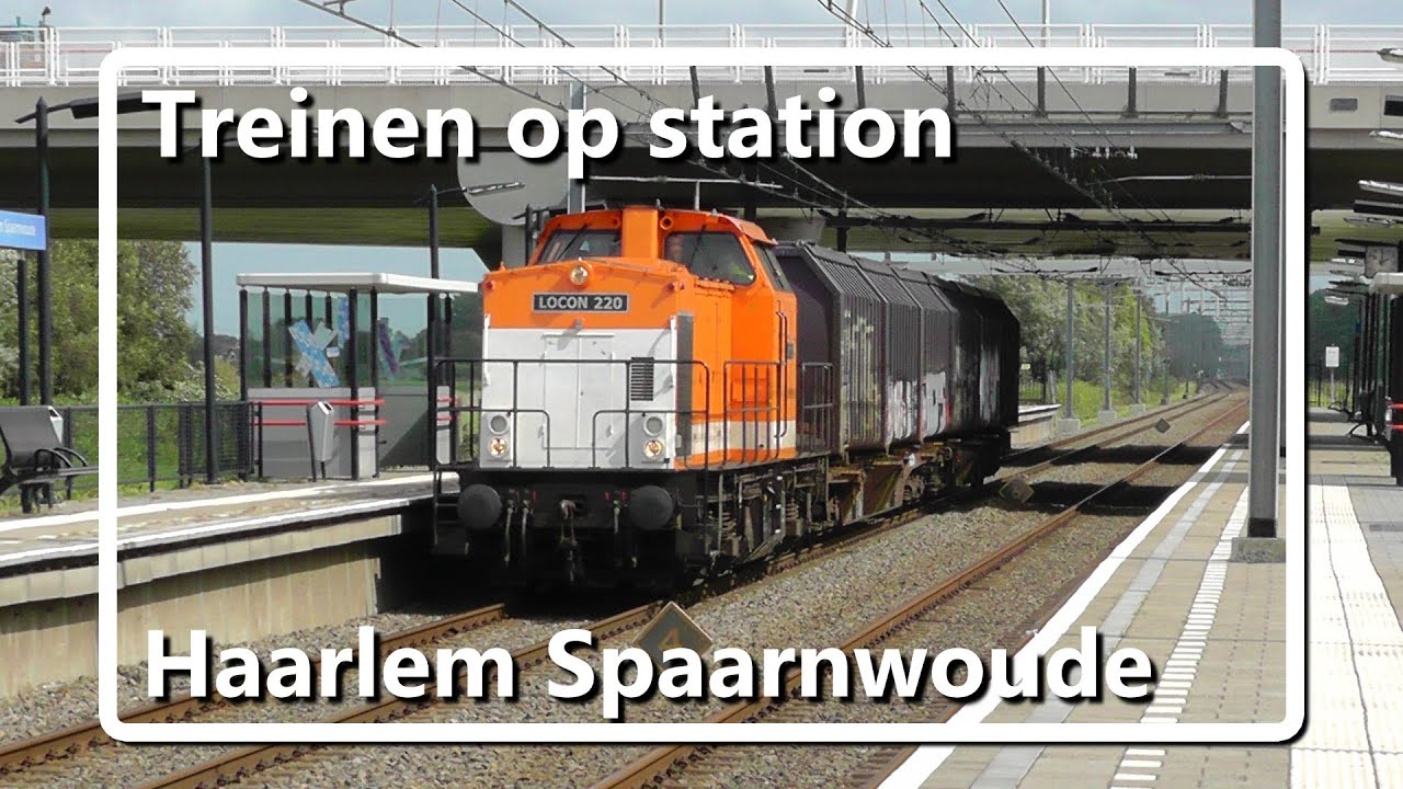 Treinen op station Haarlem Spaarnwoude