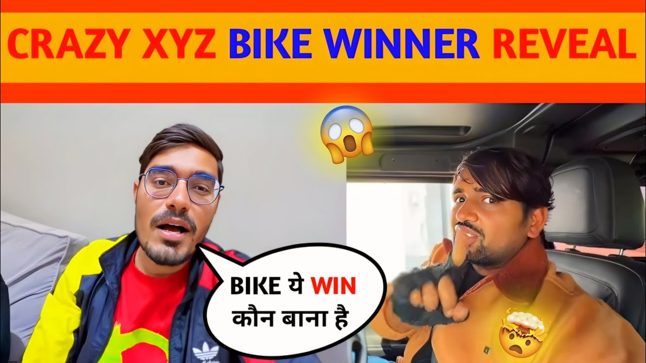 😱 Amit Sharma Ki Hunter Bike Ka Winner Kaun? | Crazy XYZ Giveaway Winner Reveal 🏍️🔥