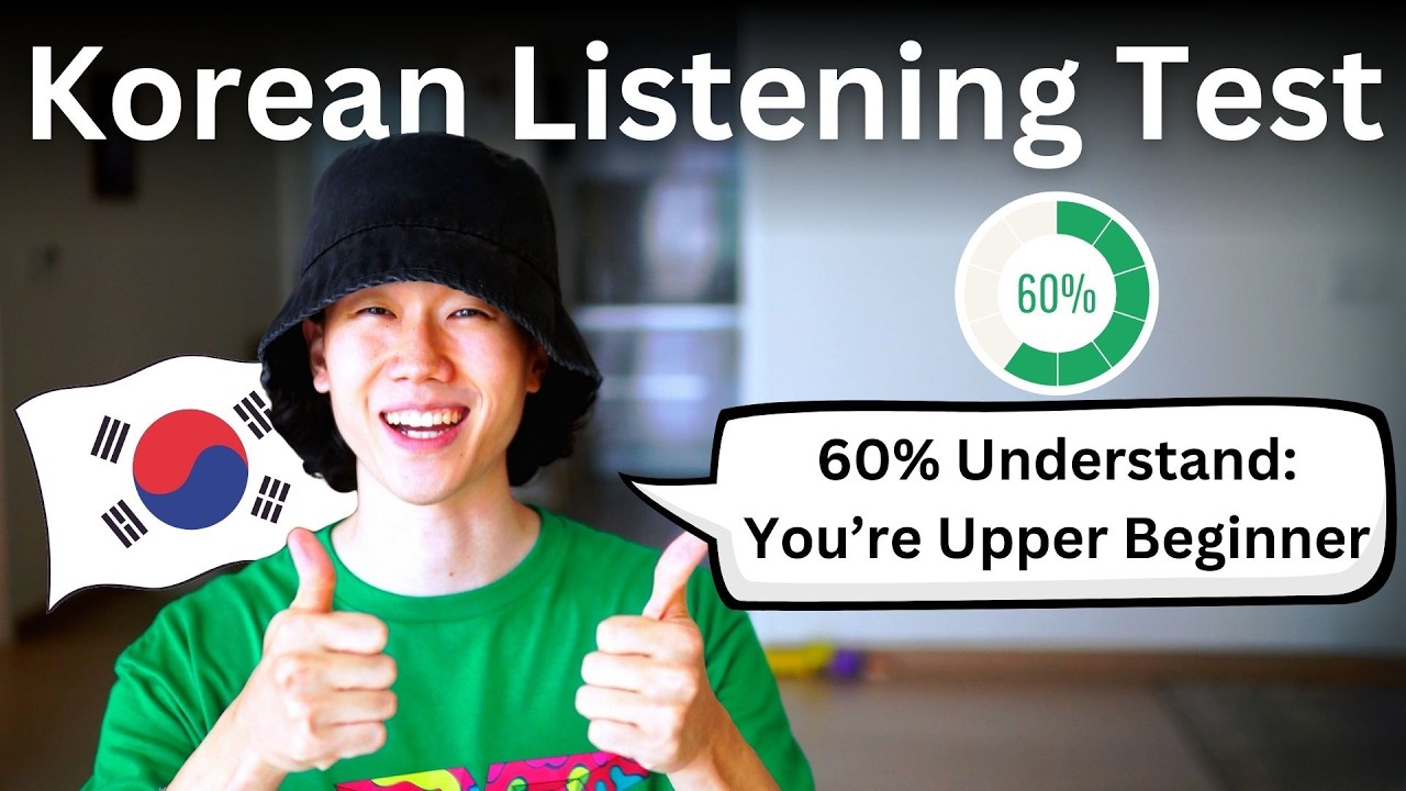 Understand 60%? You're Upper Beginner | Korean Listening Test About Time ⏰