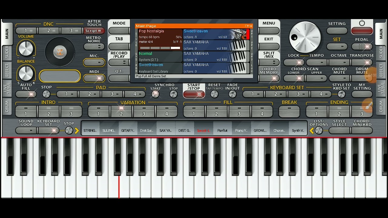 Voice/instrumen Dist.Guitar Yamaha Psr Series 🆓 || ORG 2024