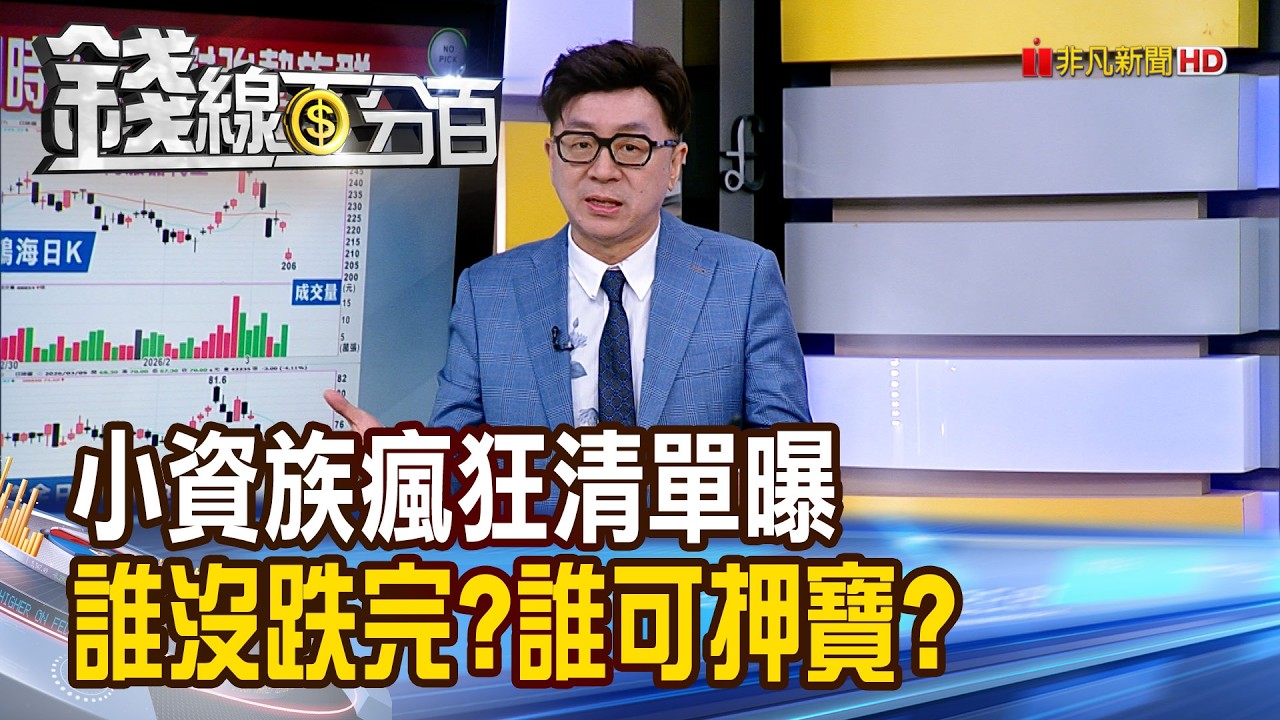 《小資族瘋狂清單曝 誰沒跌完?誰可押寶?》【錢線百分百】20260309-6│非凡財經新聞│
