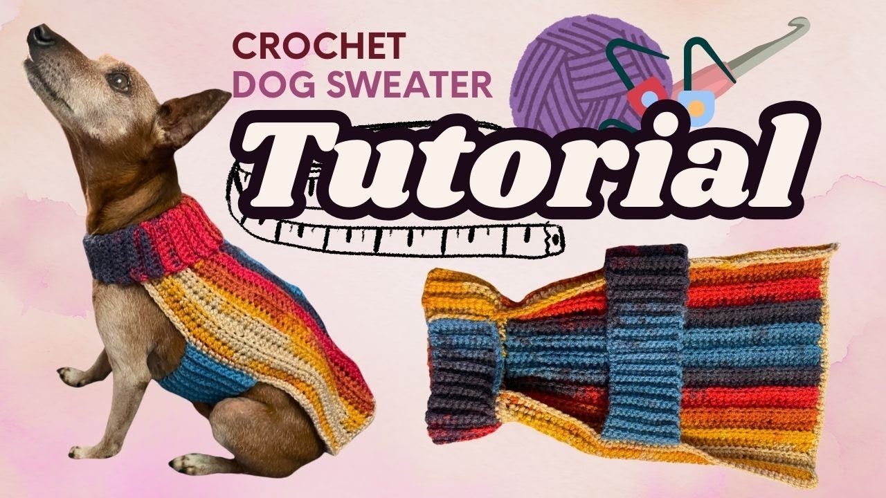 How to crochet a dog sweater | Made-To-Measure | Cozy Companion Sweater Tutorial | Vlogmas 2024 - 4