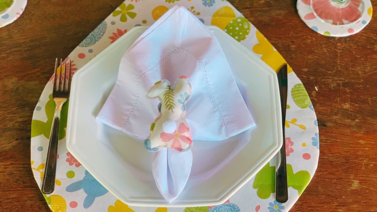 Ideia FANTÁSTICA para PÁSCOA | Porta Guardanapo de Coelhinho | DIY Fácil
