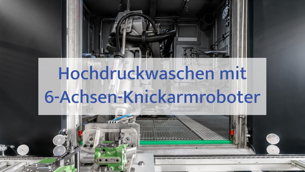​​​​​Hochdruckwaschen mit 6-Achsen-Knickarmroboter