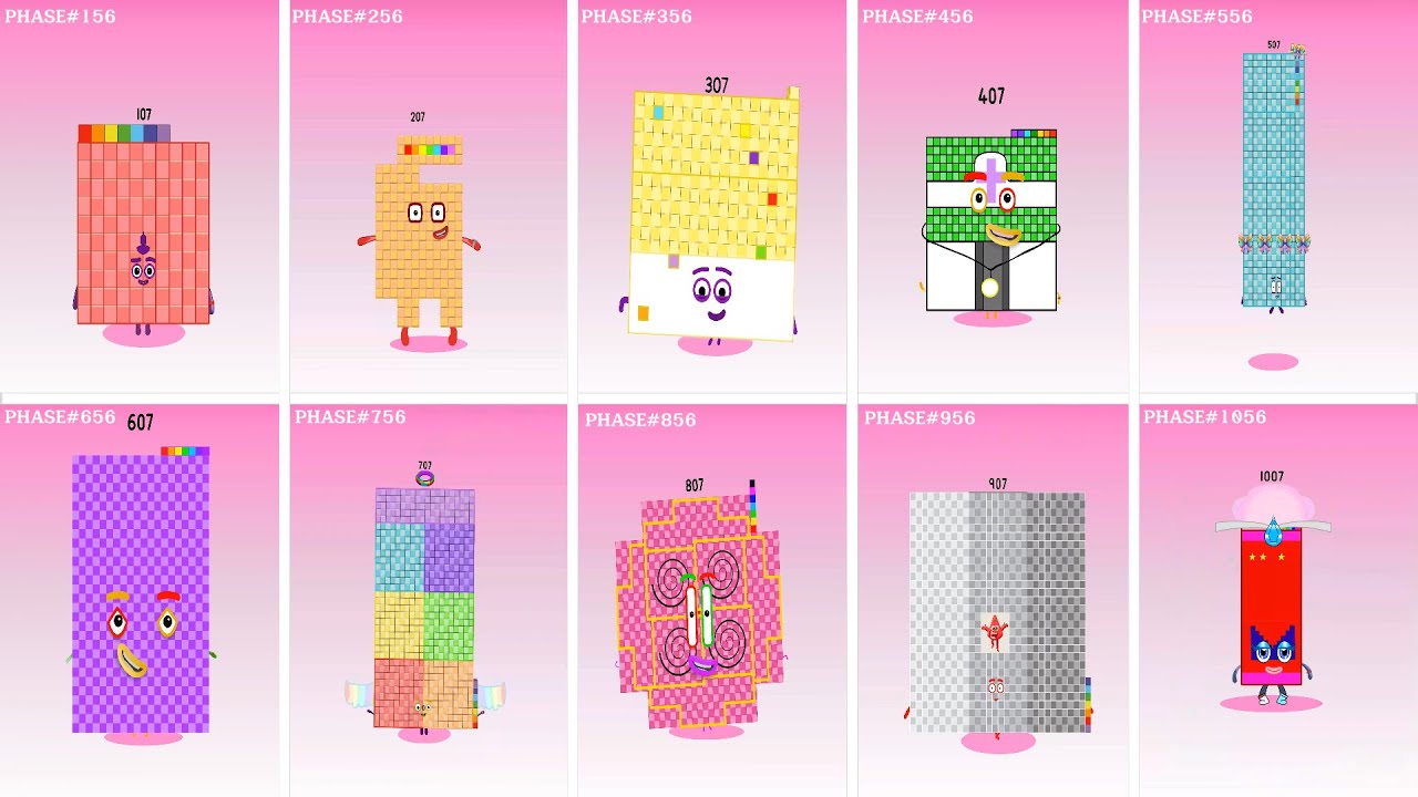 Sprunki OC Numberblocks 107 to 1007 | Compilation Incredibox #sprunki #numberblocks #incredibox