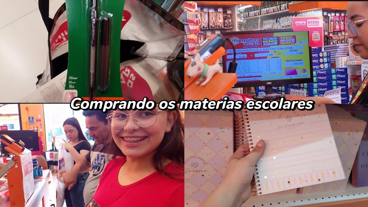 Comprando os matérias escolares 2026 🎒📒📝