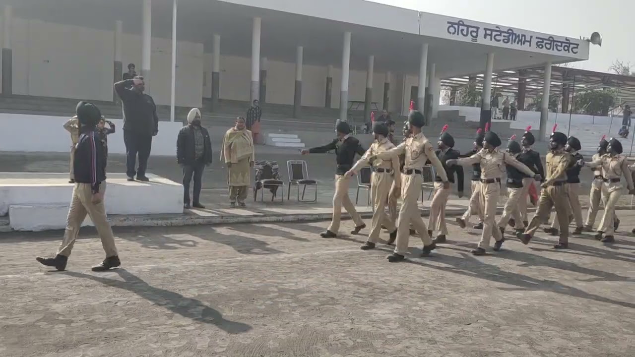 Parade Rehearsal in Nehru Stadium Faridkot on 22-01-2026#Ncc#SSBP School 