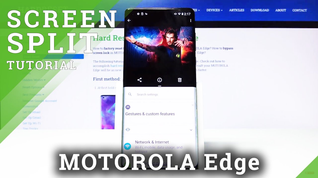How to Use Split Screen Feature in Motorola Edge &ndash; Create Double Screen