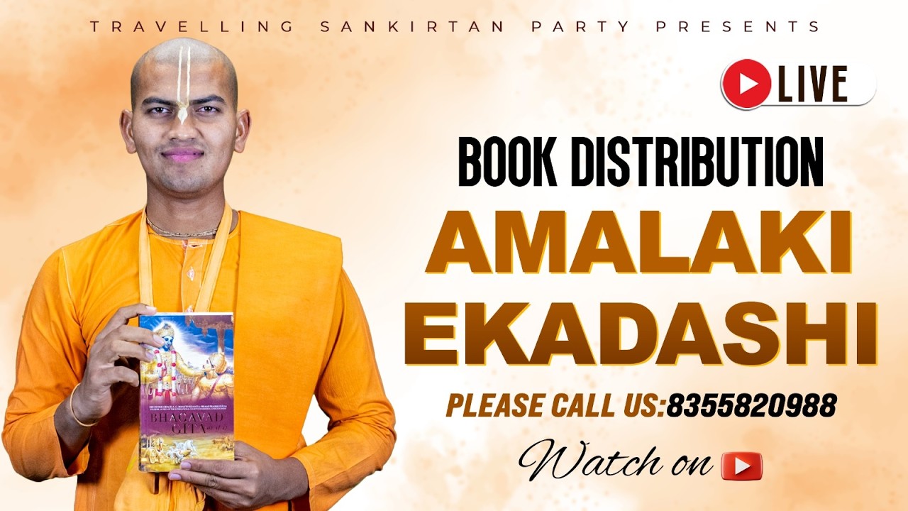 Live Book Distribution Amalaki Ekadashi