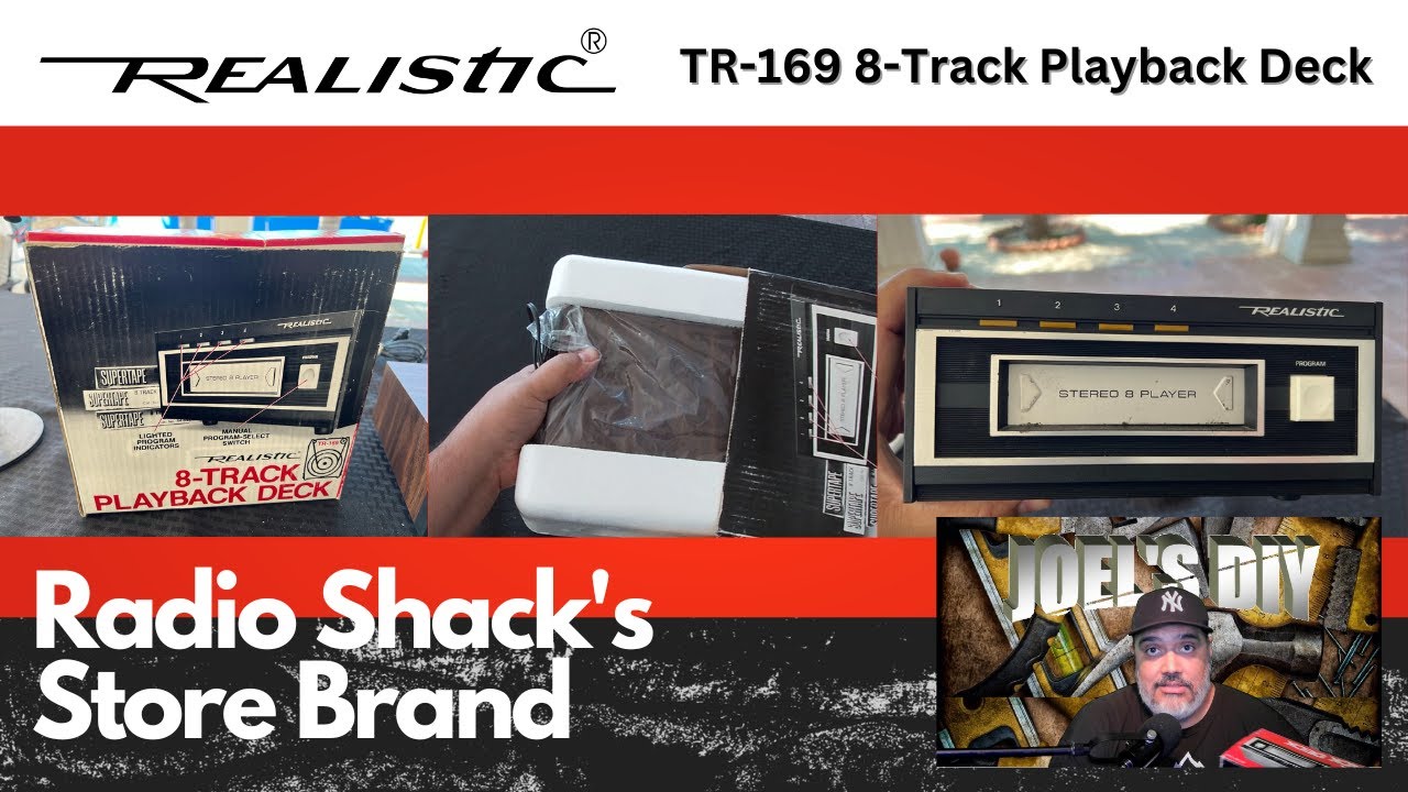 Realistic TR-169 - 8-Track Playback Deck  - Unboxing and Review (re-upload)