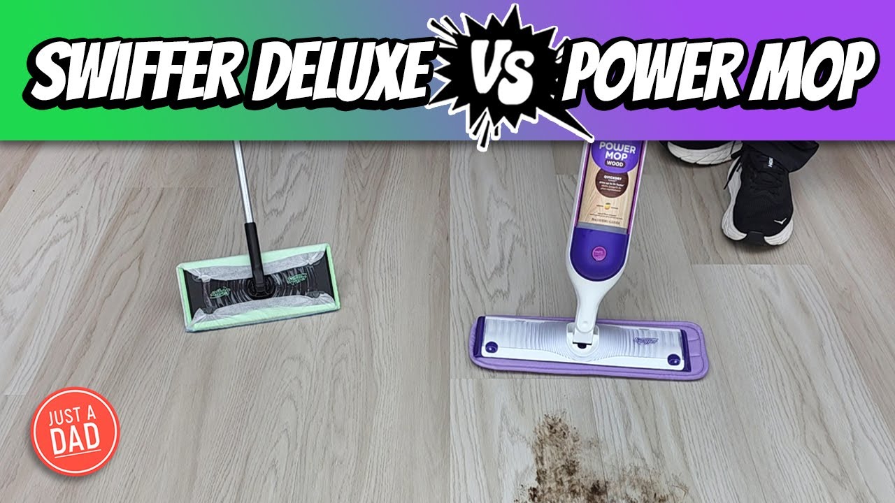 POR&Oacute;WNANIE MOPA PODŁOGOWEGO Swiffer Deluxe 2 w 1 Z MOPEM POWERMOP. Kto wygrywa w kategorii najlep...