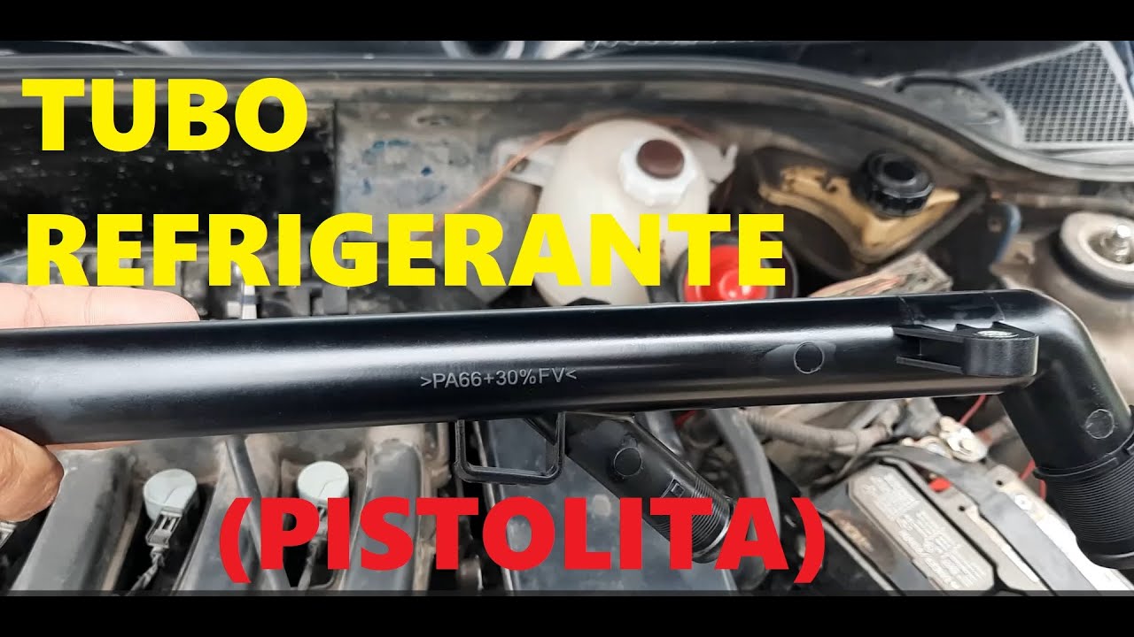 Como cambiar el tubo de refrigerante en un nissan platina y purgar el sistema de refrigeración.