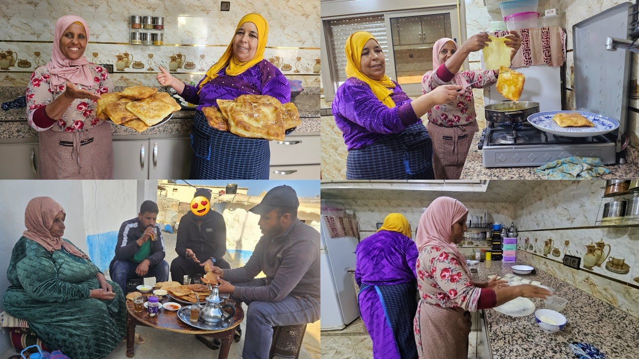 خديجة وخديجة جابو ليكم الجديد🤗رغايف أول مرة على القناة😋أسهل طريقة باش توجدهم البنات💪