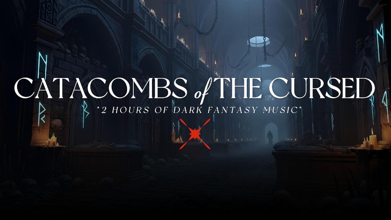 2 Hours of Dark Catacombs Ambience 🕯️ Deep Dungeon Music for D&D, RPG, Gaming, D&D Ambience Travel