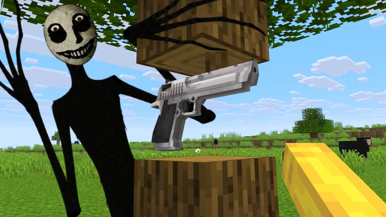 Horror Minecraft, ale Dropsy to pistolety