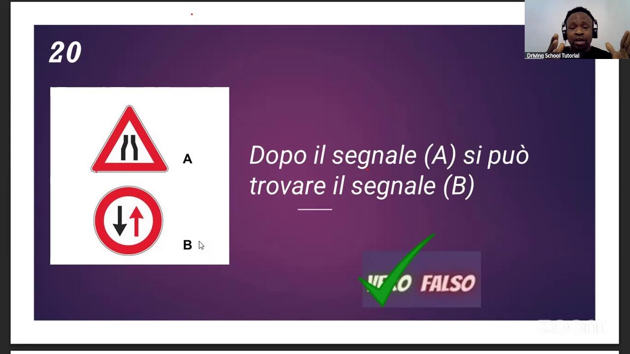 quiz patente b for beginners Norme sulla circolazione dei veicoli questions and explanations in Engl