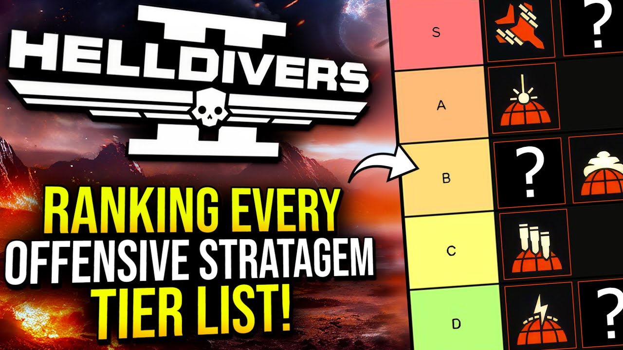 Helldivers 2 - Ranking Every Red Offensive Stratagem (Updated Tier List)