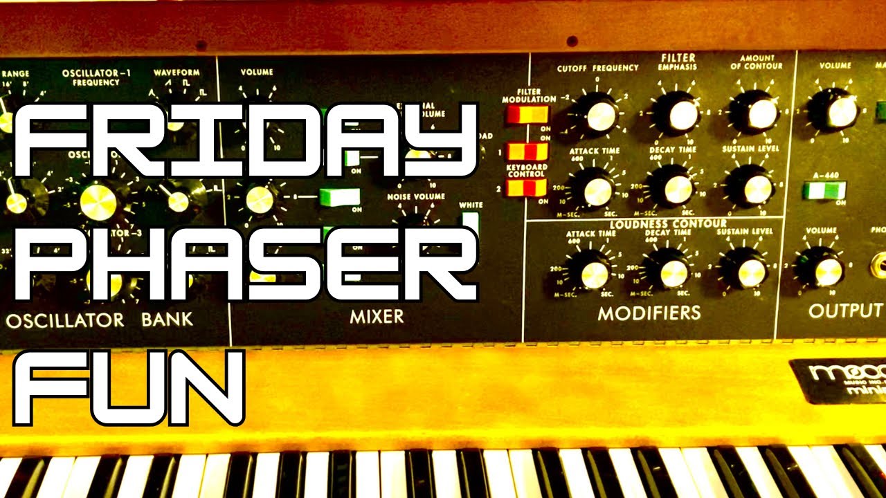 Behringer System 55 and Minimoog - Friday phaser fun