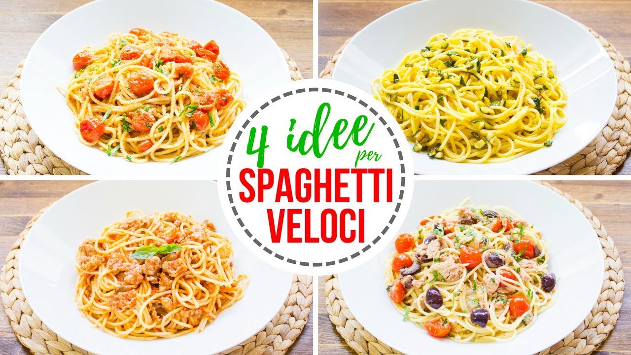 4 Idee per Spaghetti Veloci | Ricette per Pasta Facile e Veloce | 55Winston55