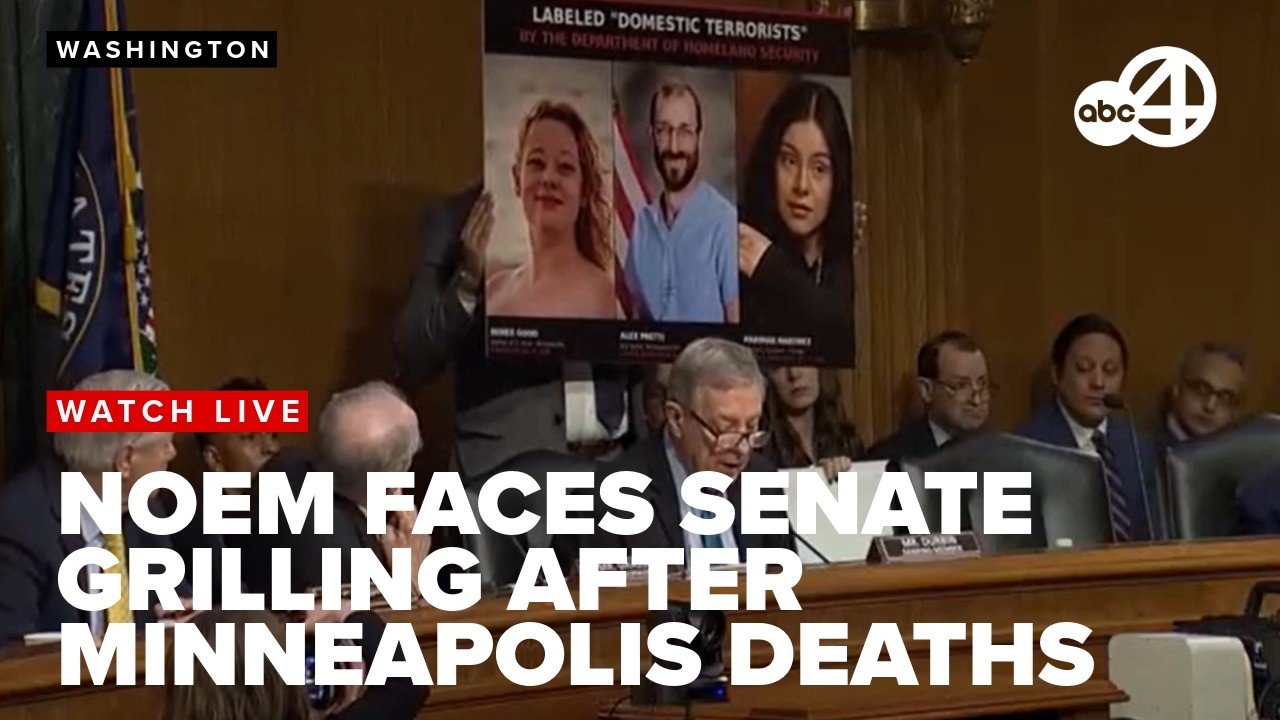 LIVE: Noem faces Senate grilling after 2 Minneapolis protesters' deaths