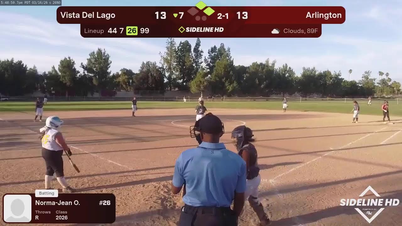 Arlington vs. Vista Del Lago (2026.03.16)