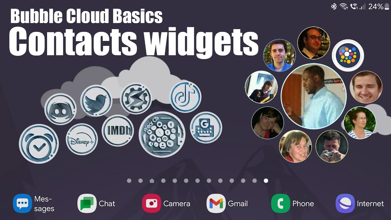 Bubble Cloud Basics: contact bubbles (windgets vs folders)
