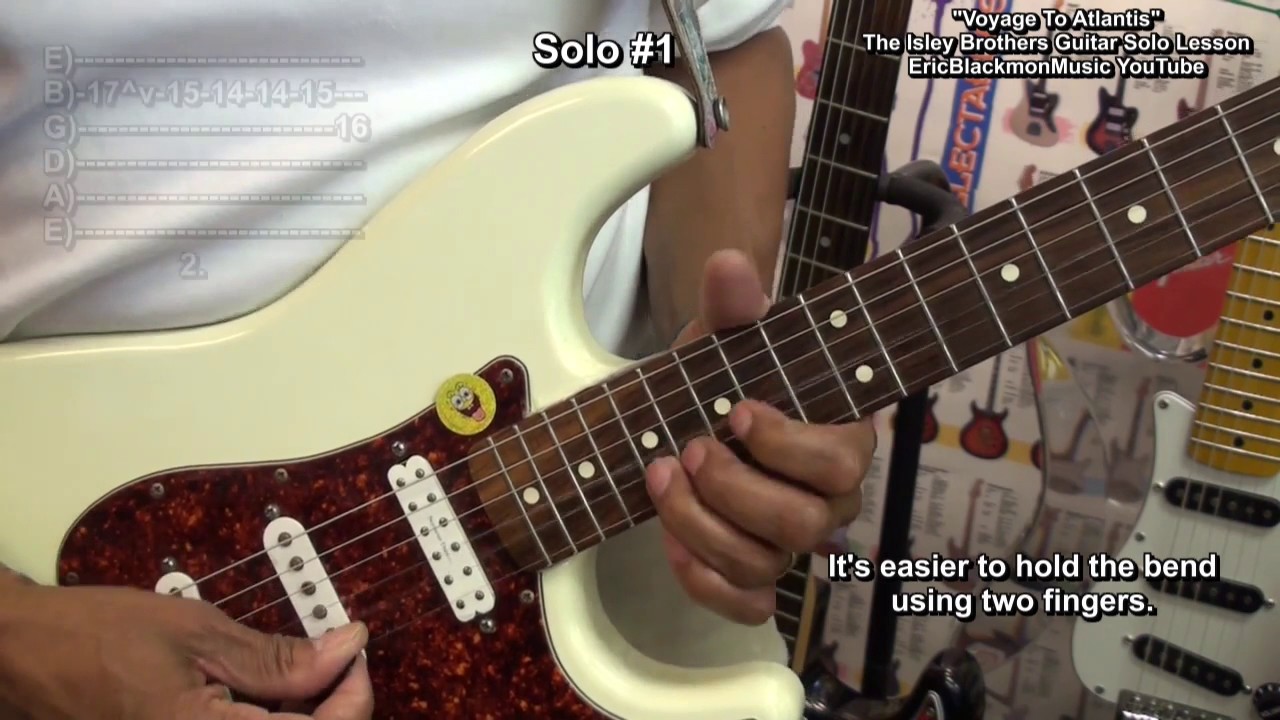 Breaking Down VOYAGE TO ATLANTIS Electric Guitar Solo Ernie Isley Lesson 