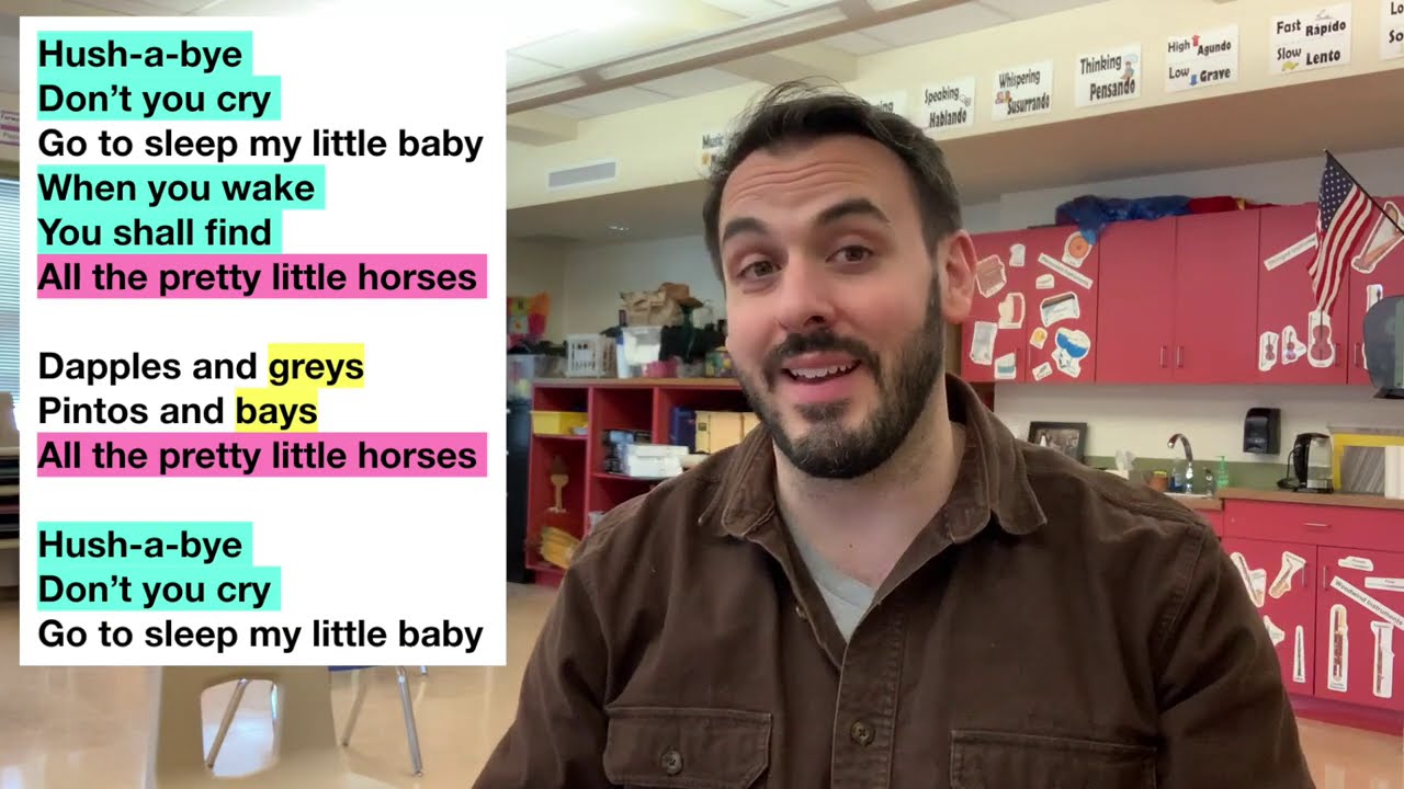 All The Pretty Little Horses | Music With Mr. DelGaudio | a lullaby