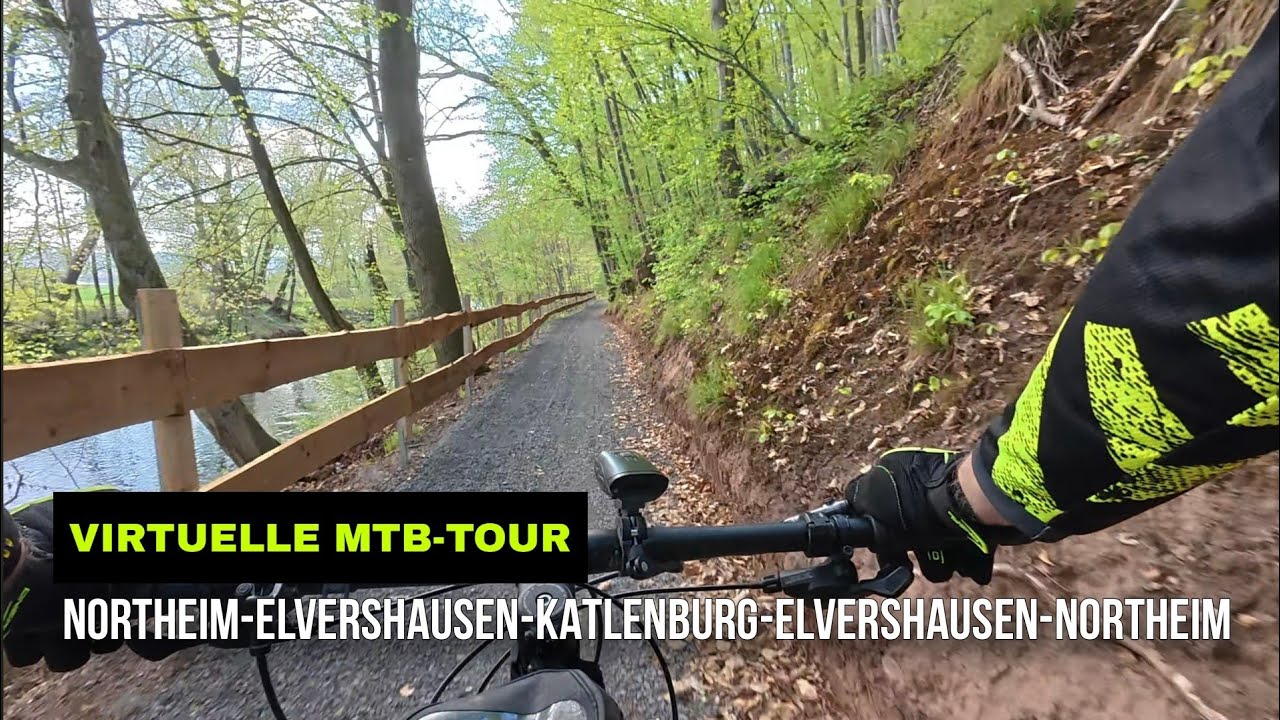 Virtuelle MTB-Tour in Echtzeit | Northeim - Elvershausen - Katlenburg - Elvershausen - Northeim