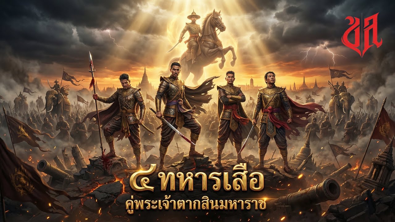 ๔ ทหารเสือคู่พระทัยพระเจ้าตากสินมหาราช | ผู้กอบกู้เอกราชและสร้างแผ่นดินธนบุรี 