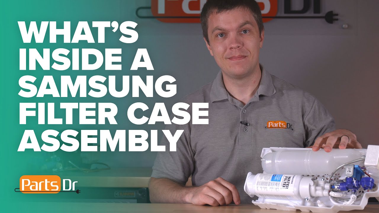 What's inside the filter case assembly on a Samsung refrigerator