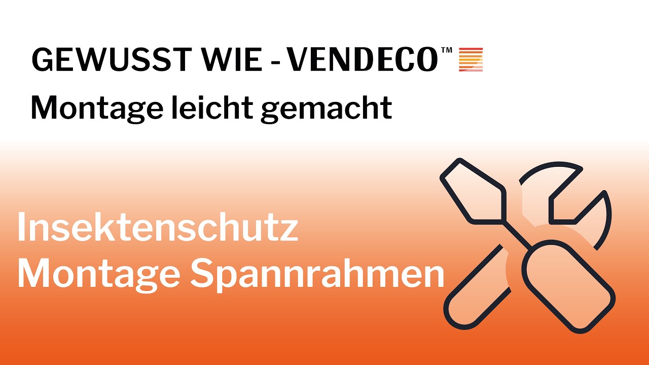 Montage eines Insektenschutz-Spannrahmens ohne bohren Rahmen Montage