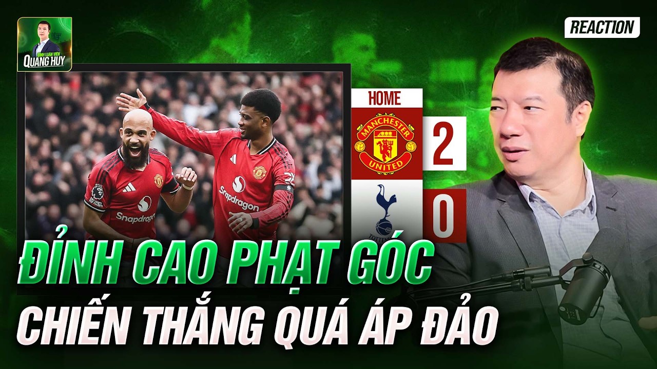 🔴 MAN UNITED 2-0 TOTTENHAM: BÀI ĐÁ PHẠT GÓC QUÁ ĐỈNH CAO, QUỶ ĐỎ LẬP CHUỖI 4 CHIẾN THẮNG LIÊN TIẾP