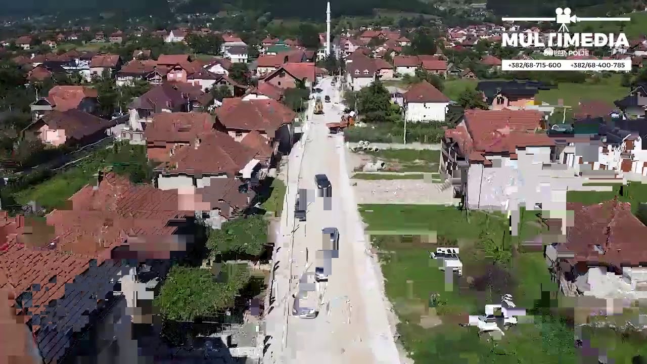 Bijelo Polje - Rasovo izgradnja puta ( snimci dronom ) 29 07 2020