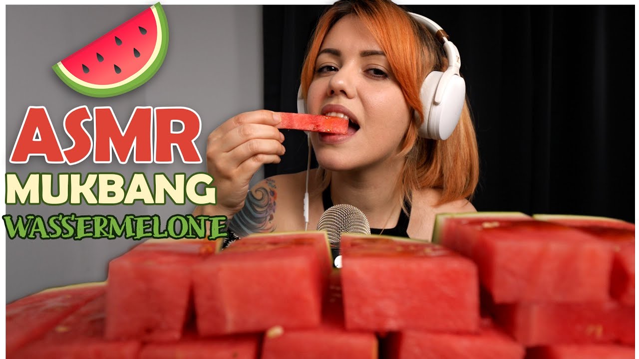 ASMR | WASSERMELONE 🍉 MUKBANG | EATING SOUNDS & WHISPERS