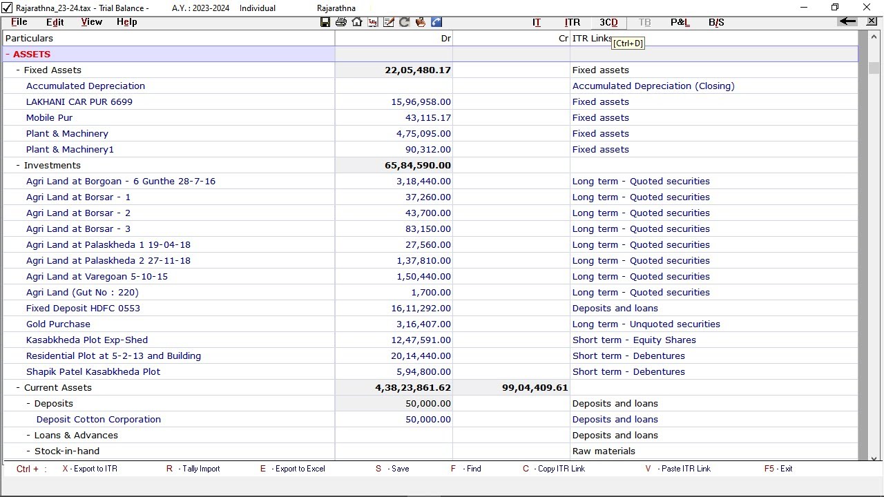 Import ITR B/S and P&L from Tally | Winman CA ERP