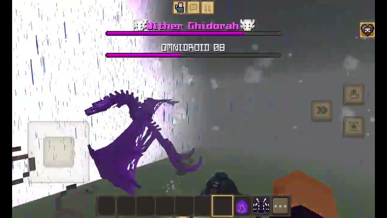 Wither ghidorah vs omnidroid  in minecraft 